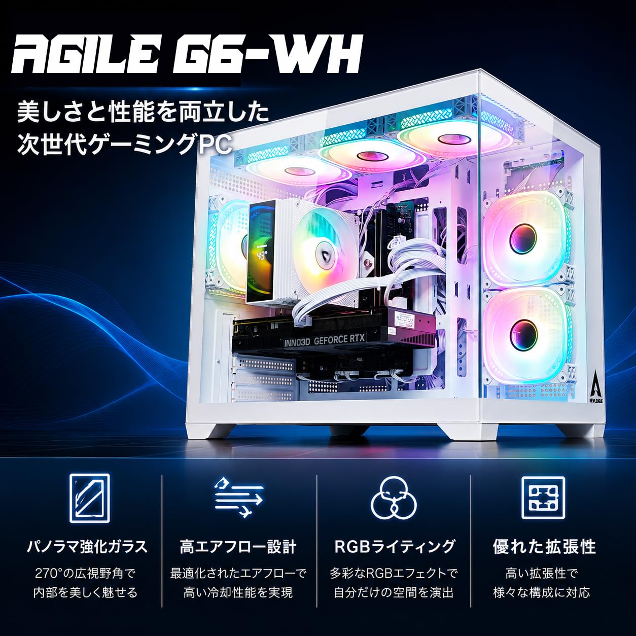 Amazon.co.jp: 【NEWLEAGUE】ゲーミングパソコン Ryzen 5 5600G